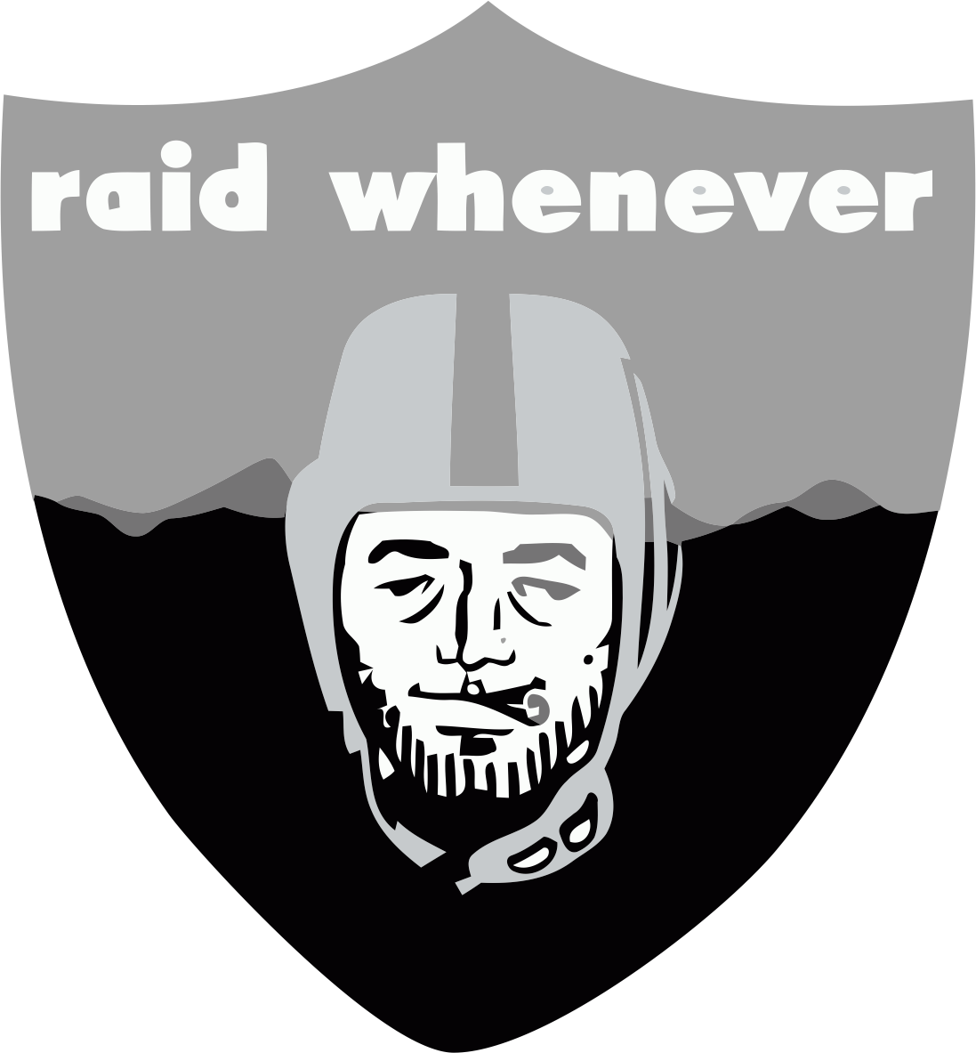 Oakland Raiders Smoking Weed Logo fabric transfer